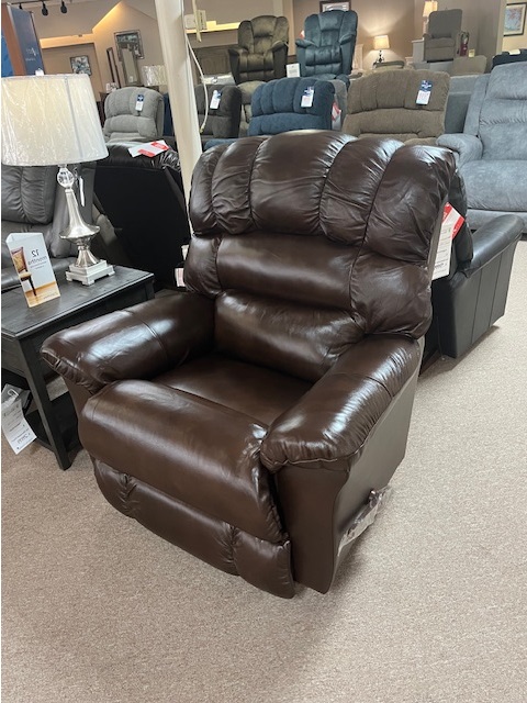 Randell Leather Rocker Recliner image 1